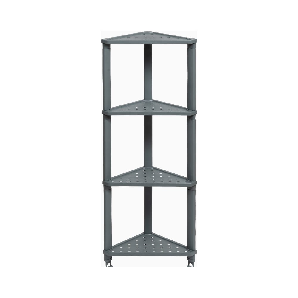 Изображение товара Угловая подвесная полка VIKEA 4 яруса серый стиль современный