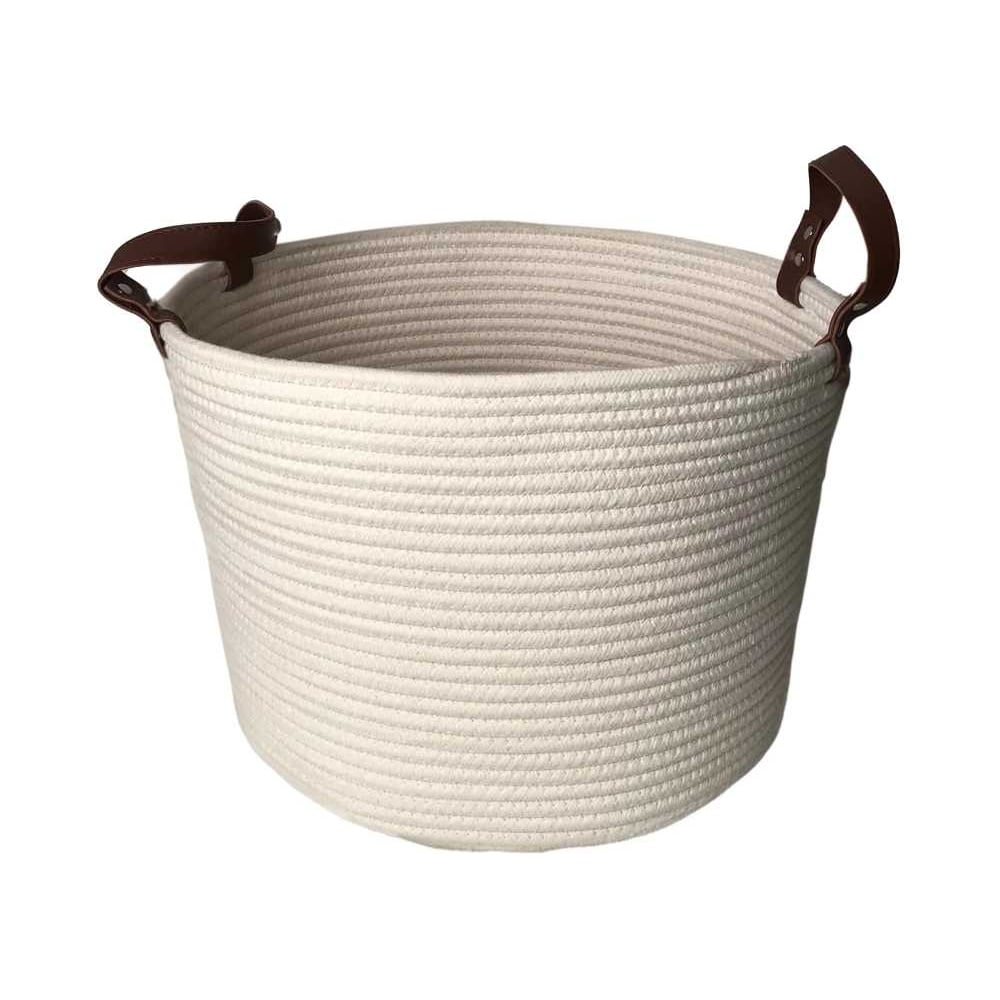 Изображение товара Корзина для хранения Homium с ручками, белый, 36х26 см storage01white