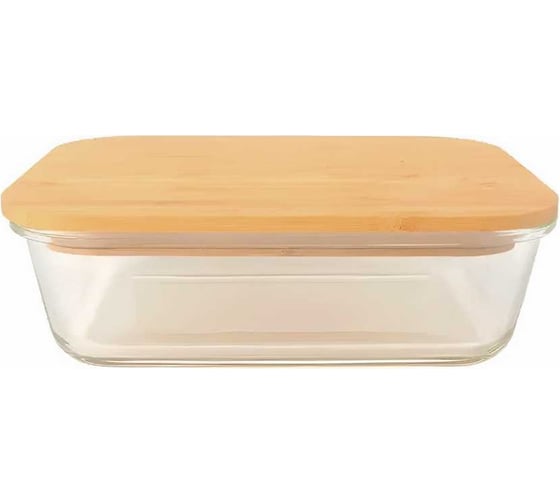 Изображение товара Контейнер для хранения Homium Glass, стеклянный, прямоугольный, 1040 мл glassbox1040ml