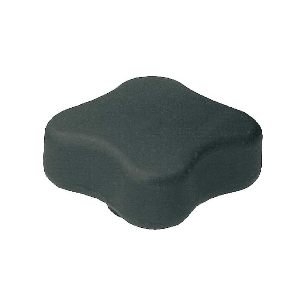 Изображение товара Плоская четырехлепестковая ручка KIPP K0278.4406, M6, латунь/термопласт, черная