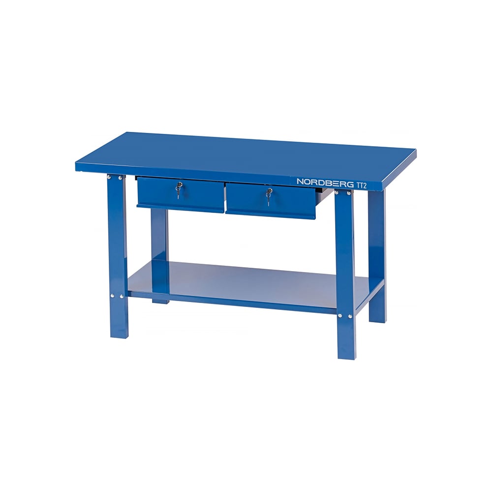 Изображение товара Слесарный верстак NORDBERG TT2 профессиональный с полкой и высокой нагрузкой