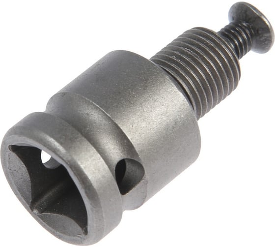 Изображение товара Адаптер для гайковерта CrV, с квадрата 1/2" на резьбу 1/2", 35 мм ТУНДРА 7443396