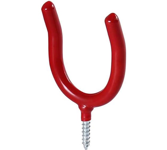 Изображение товара Крепежный крючок для гаража Larvij держатель садовый для инвентаря, крючок настенный, 50х70 мм, максимальная нагрузка 10 кг LG035S