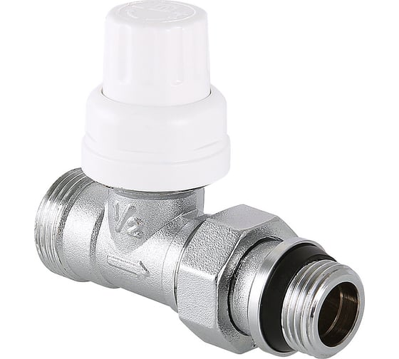 Изображение товара Термостатический клапан Valtec для радиатора прямой с дополнительным уплотнением 1/2" Евроконус VT.032.NER.04