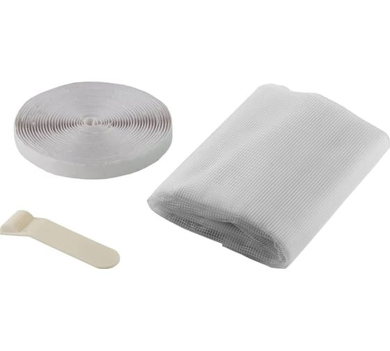 Изображение товара Противомоскитная сетка для окна Stayer Comfort с крепежной лентой белая ПЭТ 12480-11-13