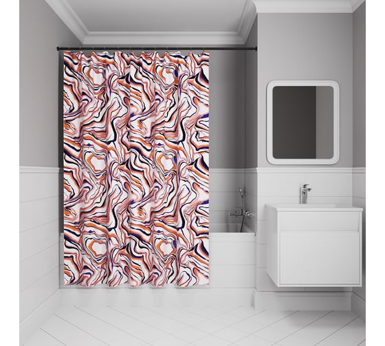 Изображение товара Штора для ванной IDDIS 200x180 см, полиэстер BX01P18i11