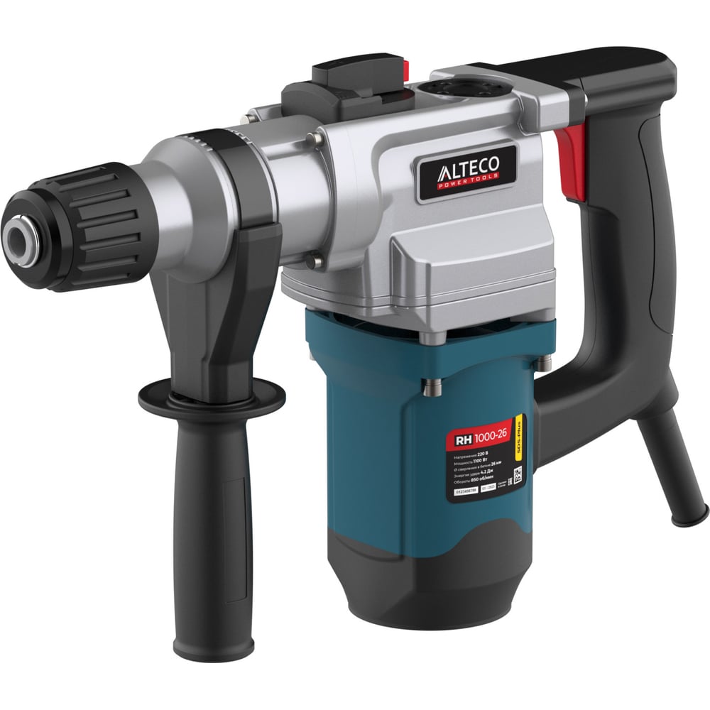 Изображение товара Перфоратор ALTECO sds plus rh 1000-26 62179 мощность 1100 Вт, 4200 уд/мин