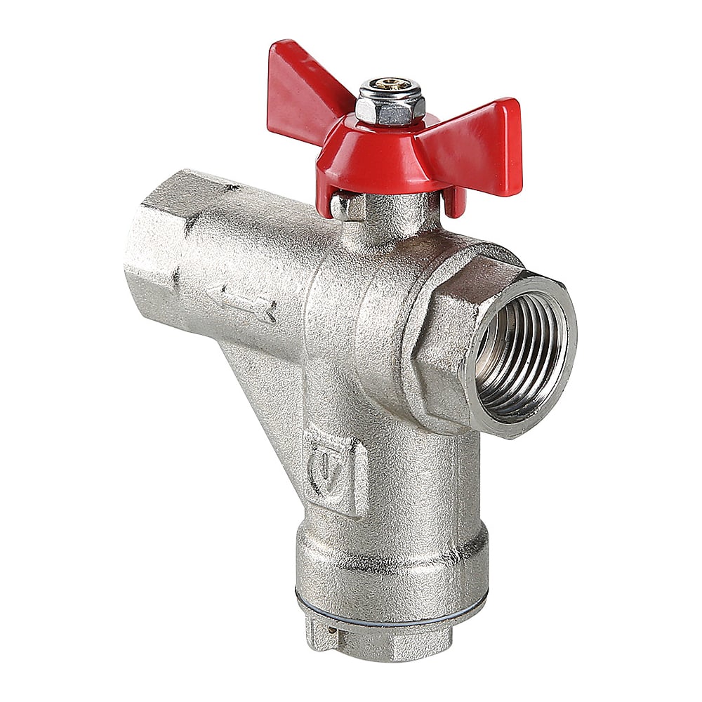 Изображение товара Кран шаровой со встроенным фильтром VALTEC VT.294.N.04 1/2 Внутреннее-внутреннее