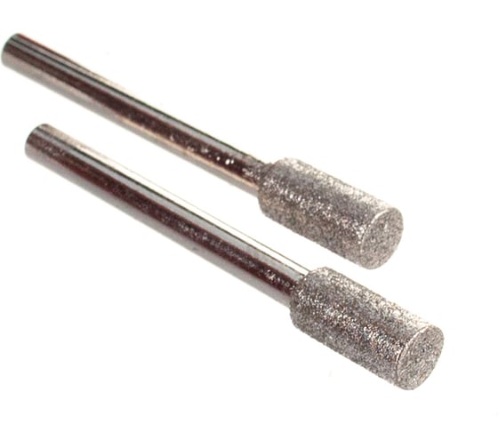 Изображение товара Алмазные мини-шарошки Зубр диаметр 4.8x10x3.2 мм длина 38 мм 2 шт. 35920