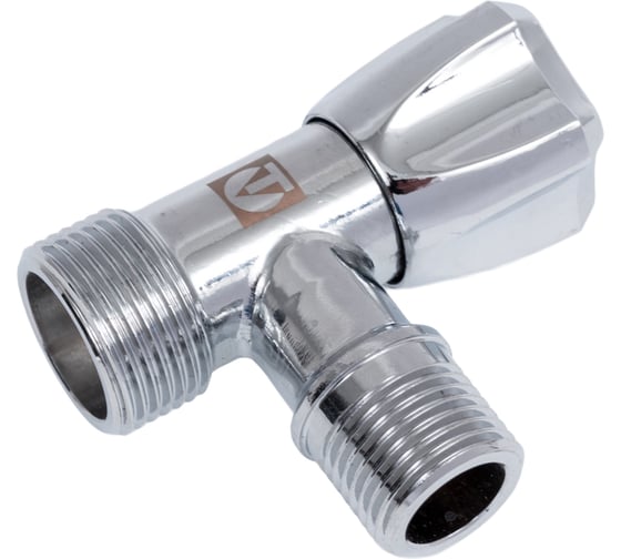 Изображение товара Угловой вентиль Valtec для подключения бытовой техники 1/2"х3/4" VT.240.TN.0405