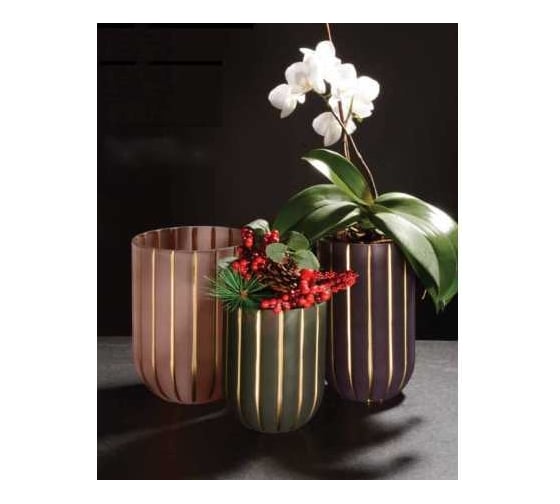 Изображение товара Ваза Scheurich стекло AMIOSA диаметр 12 см высота 20 см зеленый 068268