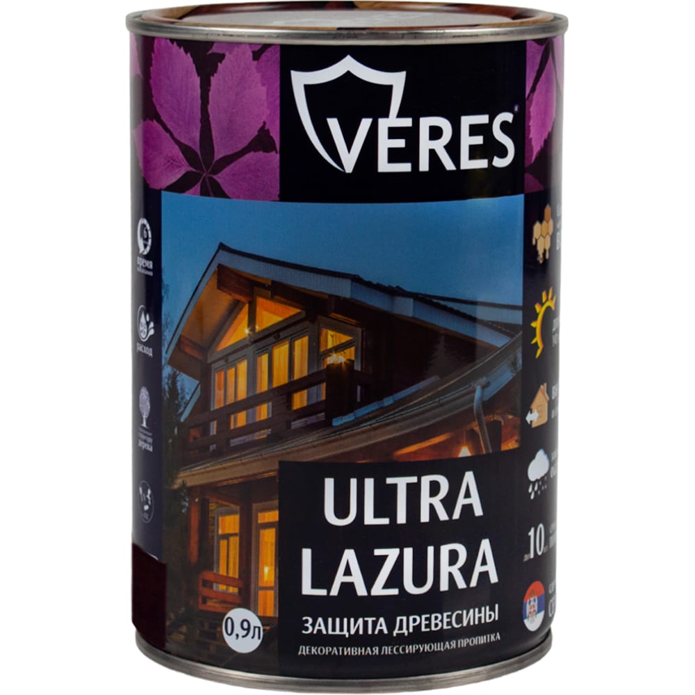 Пропитка VERES пропитка veres classic lazura 3 тик 20 л 1 42560