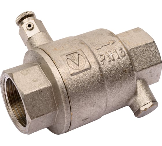 Изображение товара Обратный клапан Valtec с дренажем и воздухоотводчиком 1" VT.171.N.06