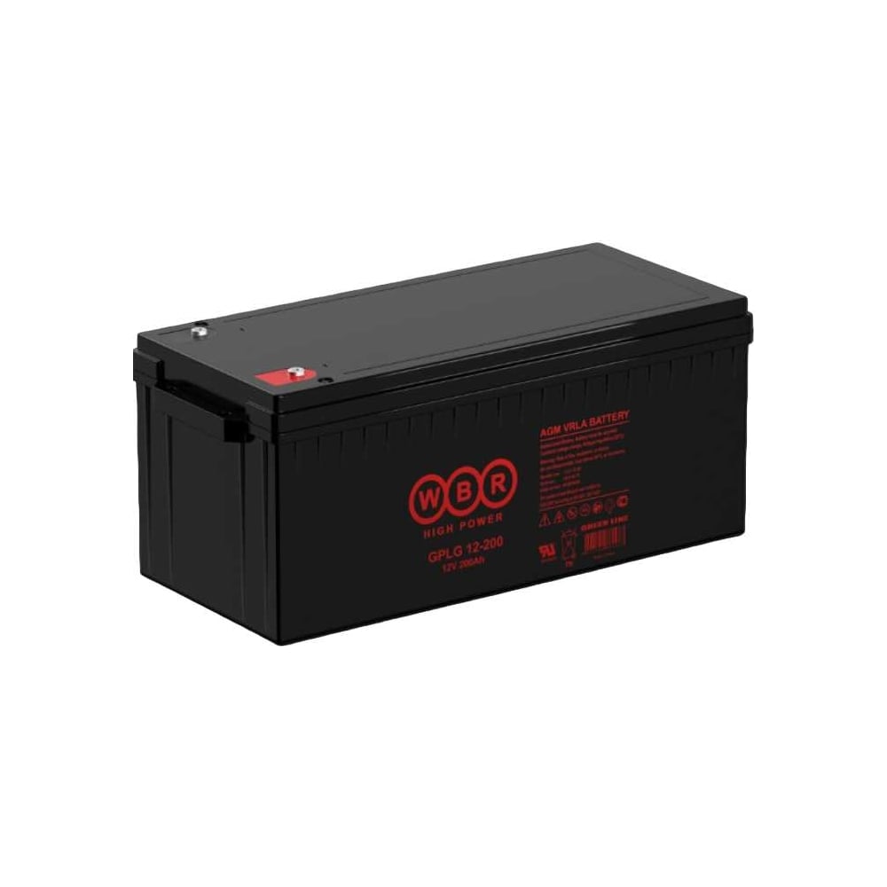 Изображение товара Гелевая аккумуляторная батарея WBR GPLG12-200 12В 200 Ач с клеммами М8