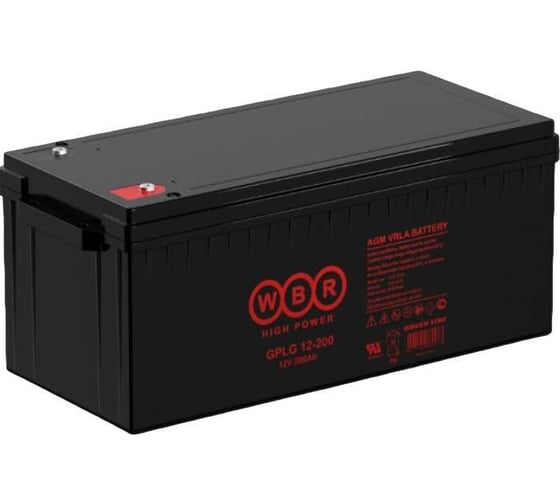 Изображение товара Аккумуляторная батарея гелевая WBR GPLG12-200 12В, 200 Ач УТ-00000379