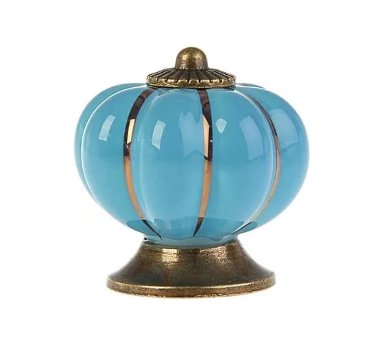 Изображение товара Ручка-кнопка ТУНДРА Ceramics 001, керамическая, синяя 2768099