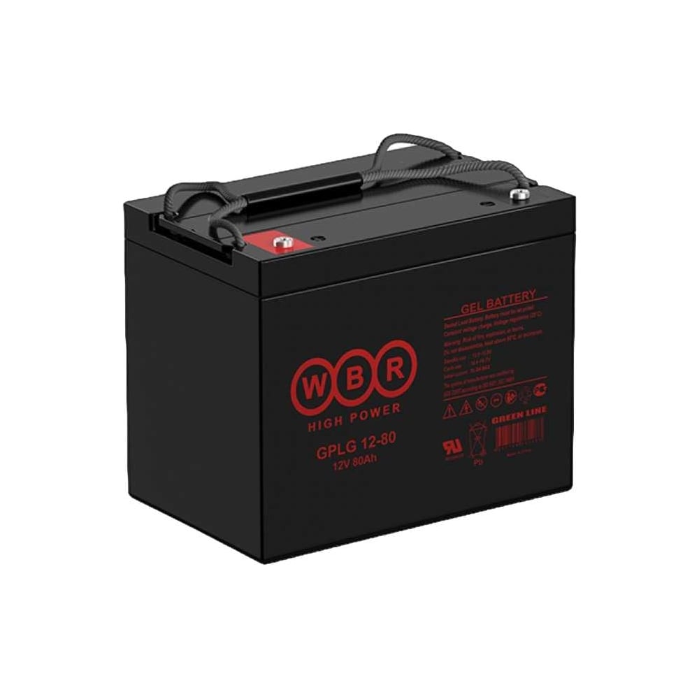 Изображение товара Аккумуляторная батарея гелевая WBR GPLG12-80 12В, 80 Ач