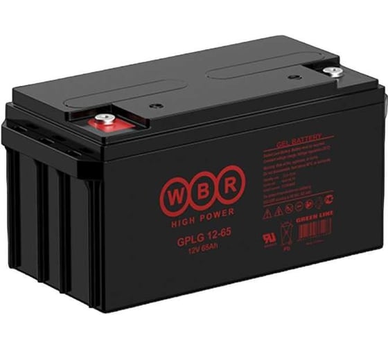 Изображение товара Аккумуляторная батарея гелевая WBR GPLG12-65 12В, 65 Ач УТ-00000371