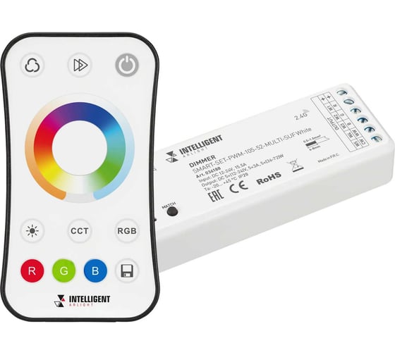 Изображение товара Диммер INTELLIGENT ARLIGHT SMART-SET-PWM-105-52-MULTI-SUF White 036188