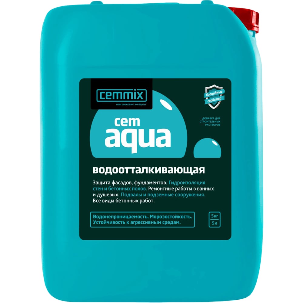 Водоотталкивающая добавка CEMMIX добавка водоотталкивающая cemmix cemaqua