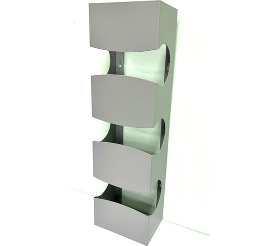 Изображение товара Подставка для бутылок НАЮ "Бутылочница для вина" 3 секции, серая БС-30