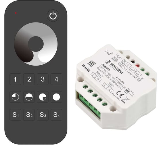 Изображение товара Диммер INTELLIGENT ARLIGHT SMART-SET-TRIAC-601-72-DIM-PD-IN Black 036199