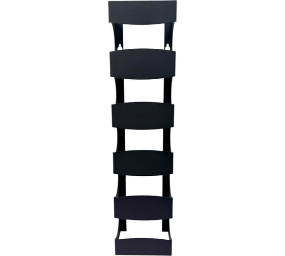 Изображение товара Подставка для бутылок НАЮ "Бутылочница для вина" 5 секций, черная БЧ-50