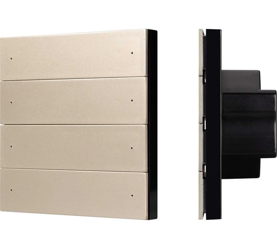 Изображение товара Кнопочная панель INTELLIGENT ARLIGHT SMART-DMX512-801-22-8G-8SC-DIM-IN Gold IARL, IP20 039317