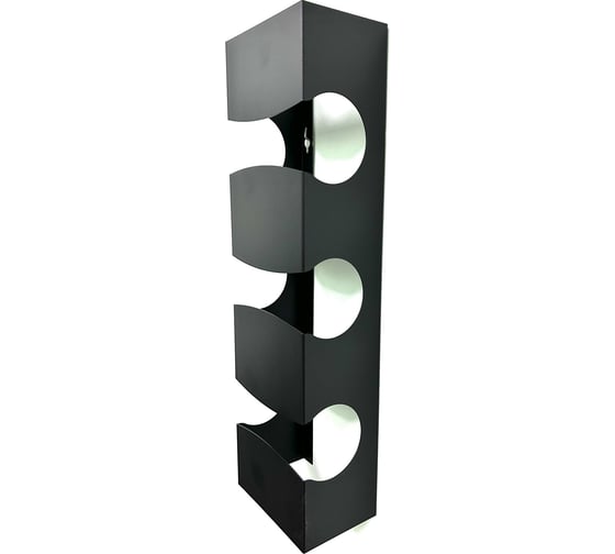 Изображение товара Подставка для бутылок НАЮ "Бутылочница для вина" 3 секции, черная БЧ-30