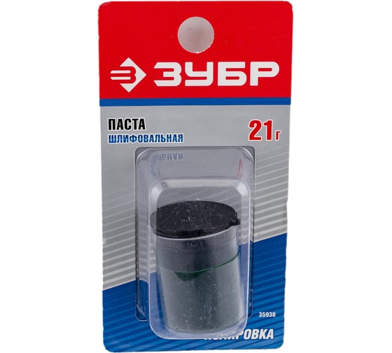 Изображение товара Шлифовальная паста Зубр в пластиковом боксе 21 гр 35938
