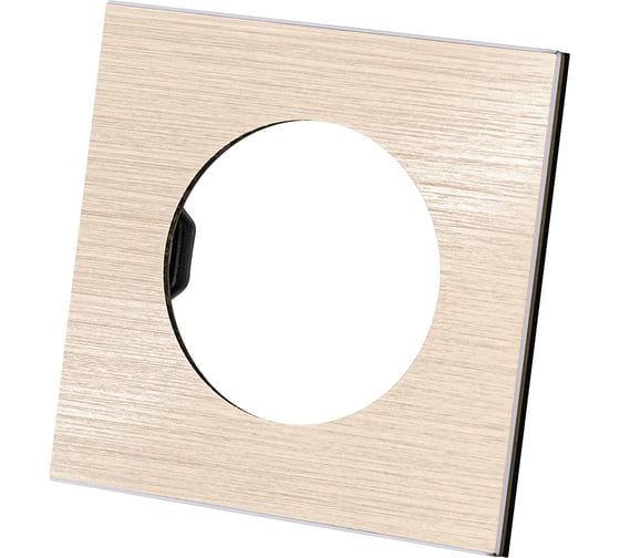 Изображение товара Рамка TDM ELECTRIC одиночная шампань, алюминий, шлифованный, "байкал" SQ1819-0560