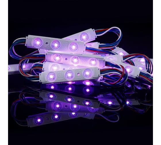 Изображение товара Светодиодный модуль MAKSILED 20 шт./гирлянда 0.96 Вт, 12 В, ip65, 3smd rgbw, ML-M3RGBW