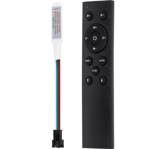 Изображение товара Контроллер для белой spi (бегущей) ленты MAKSILED 2048pix, 12-24b, aaa, ip20 ML-WS-RC-DG-12/24