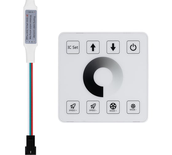 Изображение товара Контроллер (сенсорная панель) для белой spi (бегущей) ленты MAKSILED 2048pix, 12-24b, cr2025, cr2032, ip20 ML-WS-WCT-DG-12/24