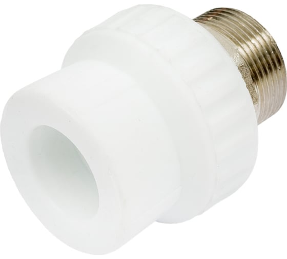 Изображение товара Переходная муфта Valfex с наружной резьбой 32x1 1/4" под ключ (25/5) белая 10135132