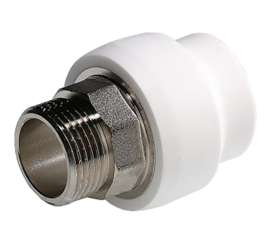 Изображение товара Соединитель Valtec PPR под ключ с переходом на наружную резьбу 90 мм х 3" VTp.707.0.09011