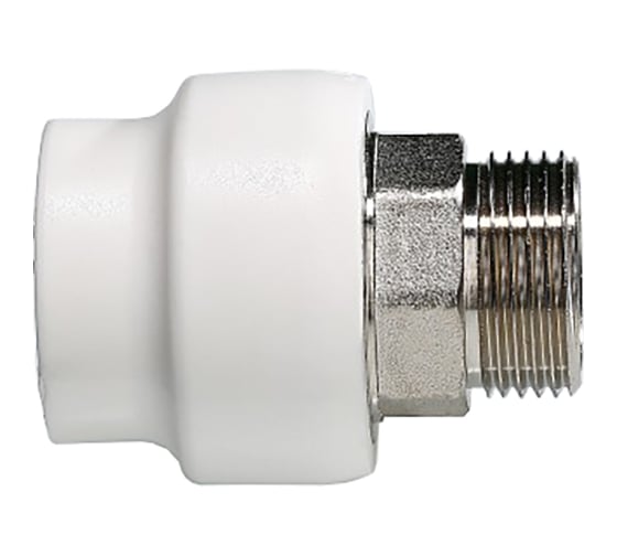 Изображение товара Соединитель Valtec PPR под ключ с переходом на наружную резьбу 75 мм х 2 1/2" VTp.707.0.07510