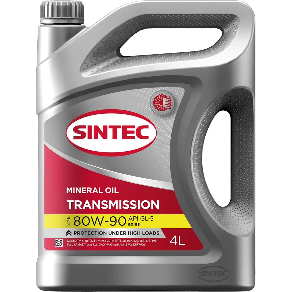 Изображение товара Трансмиссионное масло Sintec TRANSMISSION ТМ5-18 SAE 80W-90 для МКПП