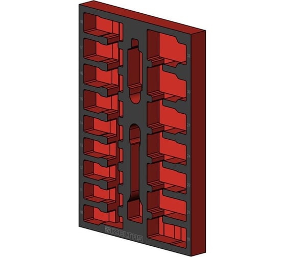 Изображение товара Пустой ложемент для удлиненных ударных головок IZELTAS 17 предметов 2955905218