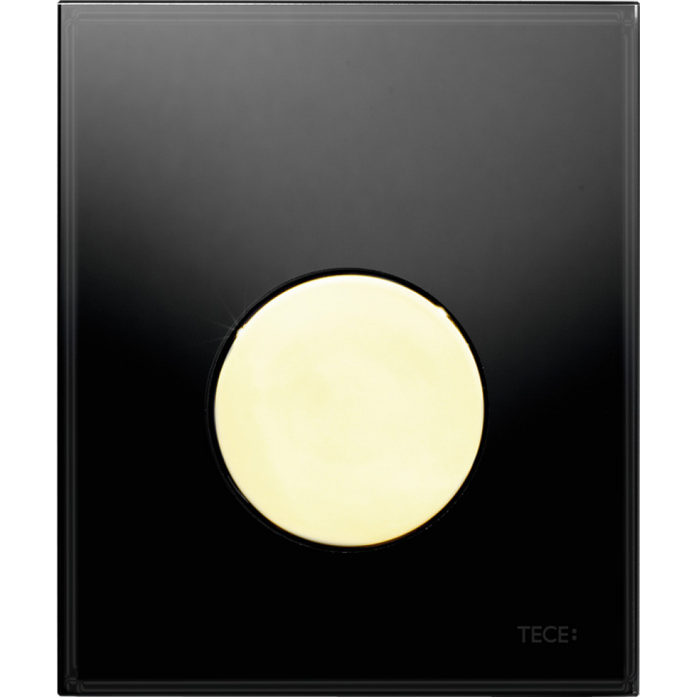 Купить Стеклянная панель смыва для писсуара TECE, TECEloop, клавиши для инсталляций к писсуарам, черный/золото