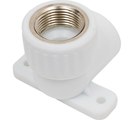 Изображение товара Угол Valfex с внутренней резьбой (простое крепление) 25x3/4" (60/15) белый 10120125