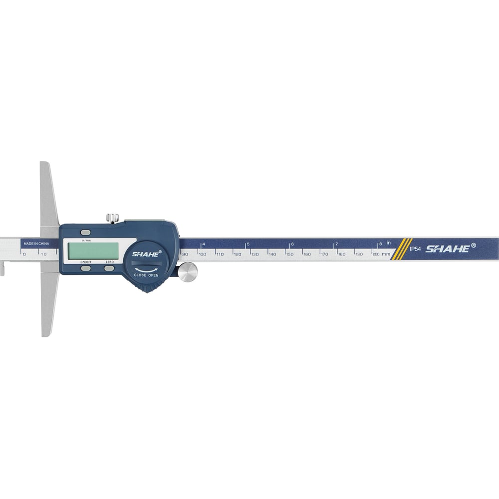 Изображение товара Штангенглубиномер электронный SHAHE ШГЦ-200 с толщиномером