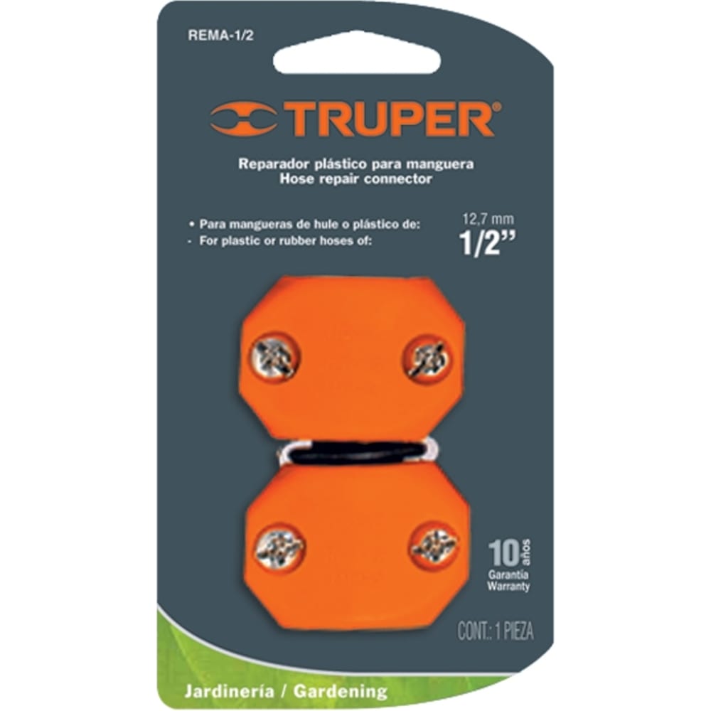 Пластиковый коннектор для шланга Truper коннектор для шланга латунный truper cm 1 2b 1 2 папа 12702