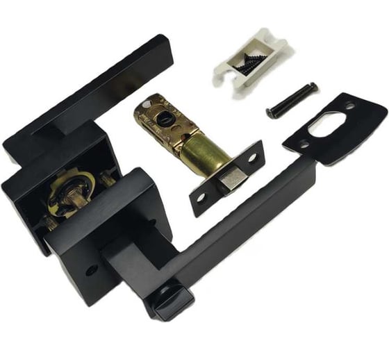 Изображение товара Ручка-защелка VETTORE a8581 bk mbp (поворотник-заглушка) (черный матовый) 20574