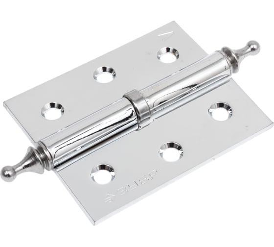 Изображение товара Дверная разъемная петля Зубр Эксперт 1 подшипник цвет хром CP левая с крепежом 75x63x2.5 мм 2 шт. 37605-075-2L