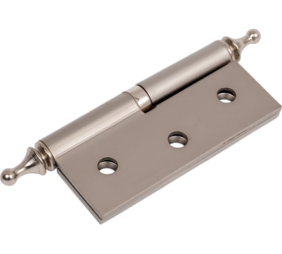 Изображение товара Дверная разъемная петля Зубр Эксперт 1 подшипник цвет матовая никель PN правая с крепежом 75x63x2.5 мм 2 шт. 37605-075-4R