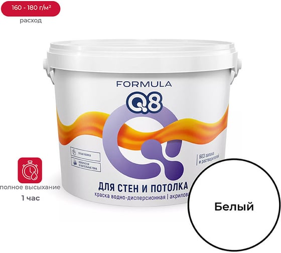 Изображение товара Водно-дисперсионная краска Престиж Formula Q8 интерьерная 13 кг 50113