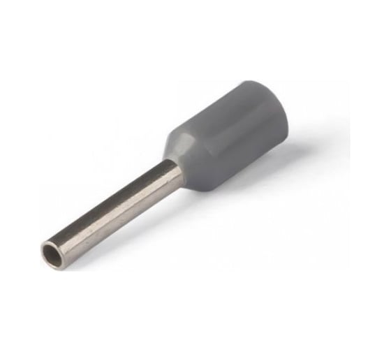 Изображение товара Наконечник Промрукав Ншви сечение 0,75 мм², длина 8 мм, серые 100шт. PR08.7557