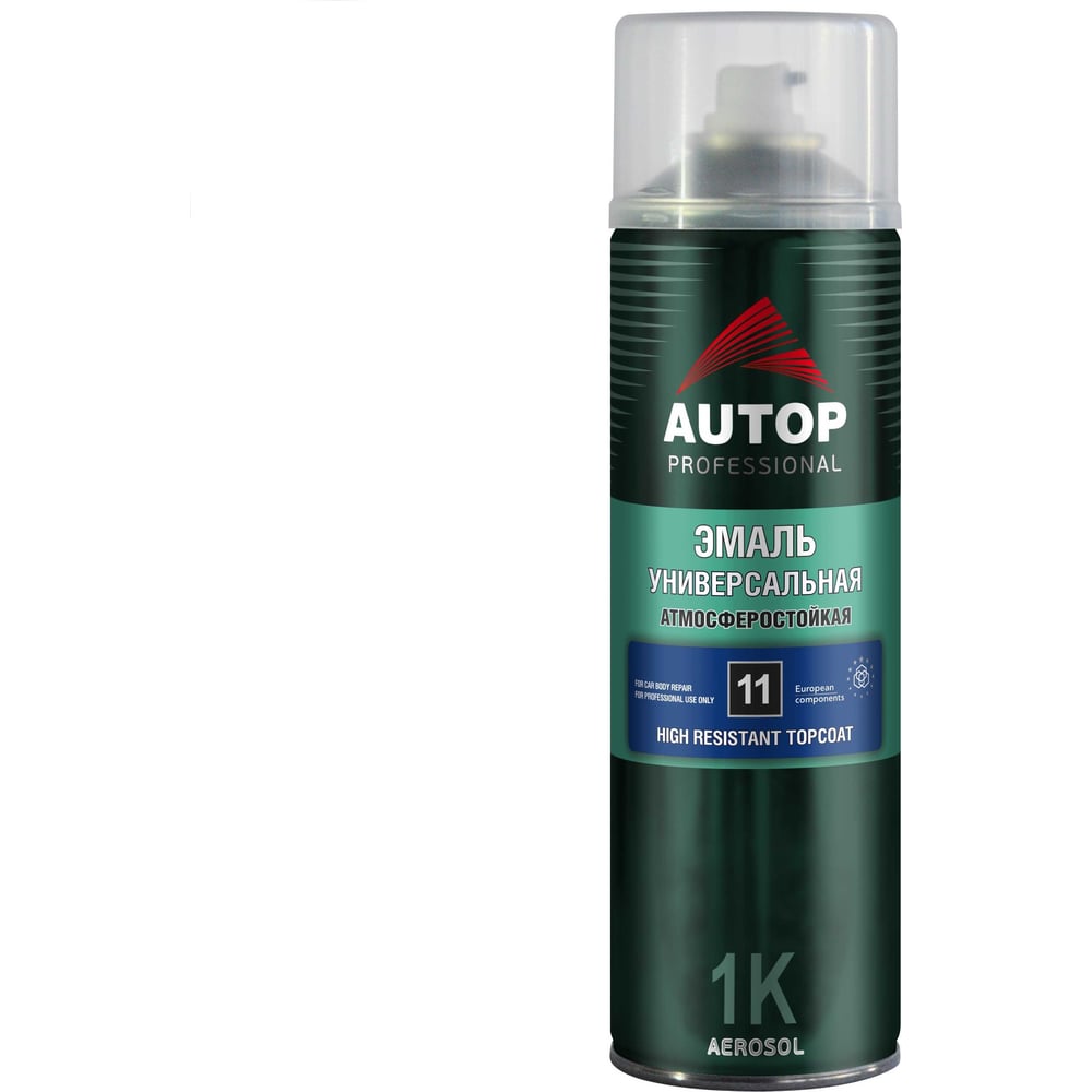 Изображение товара Алкидная эмаль AUTOP Professional №11 базовая, белый глянцевый, аэрозоль 650 мл ATP-A07831