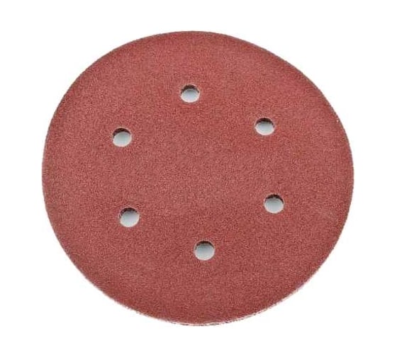 Изображение товара Лист шлифовальный 6 отверстий, 225 мм, Р180, 5 шт к машине шлифовальной для стен и потолков REDVERG 6688567